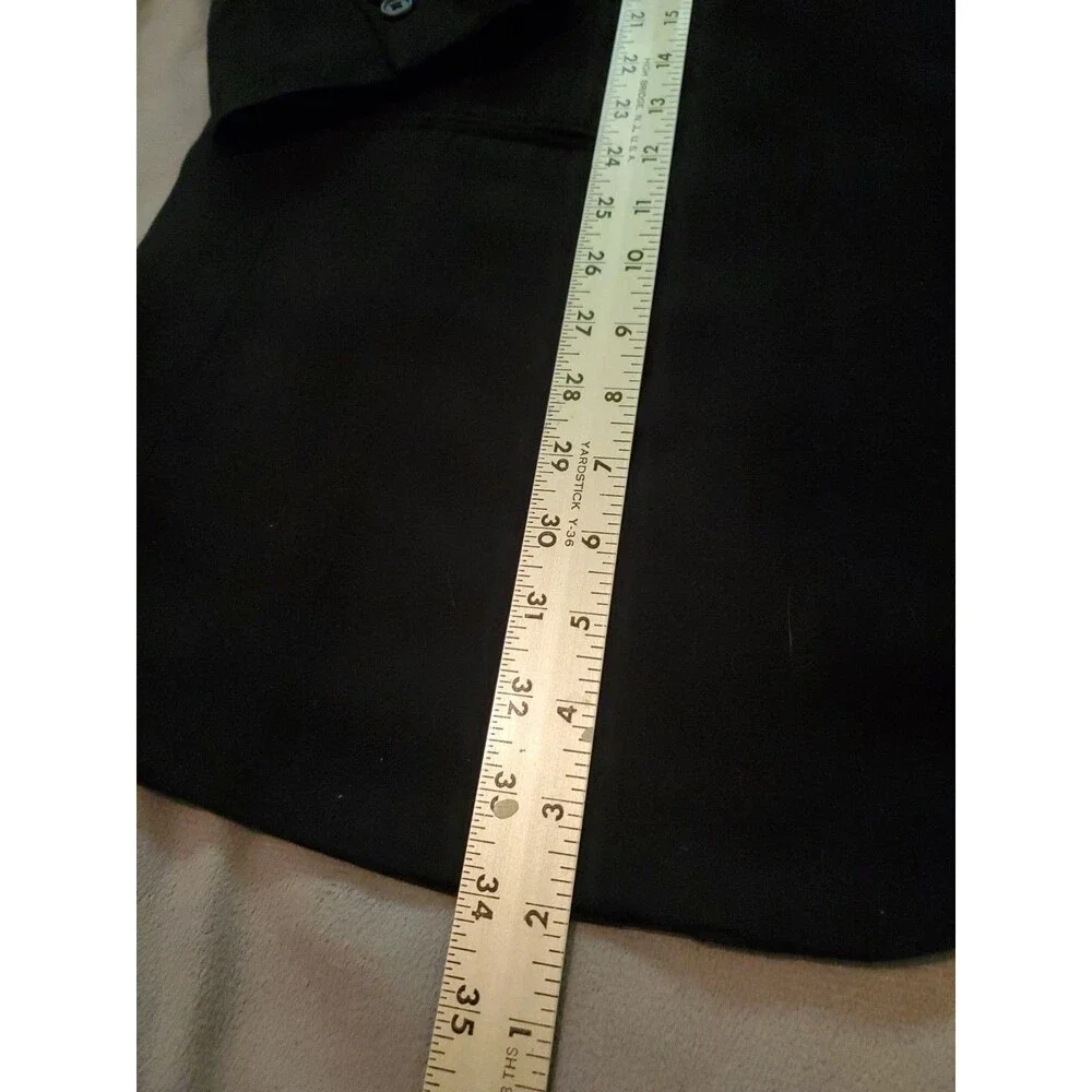 VTG Jhane Barnes Men's Black Suede Blazer Sportcoat Jacket 46L